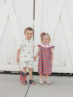 Mebie Baby Flag Smocked Plaid DressEveretts Place