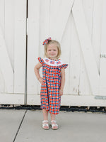 Mebie Baby Flag Smocked Plaid DressEveretts Place