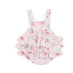 Angel Dear Flamingos - Ruffle Sunsuit - 