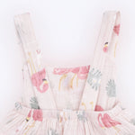 Angel Dear Flamingos - Ruffle Sunsuit - 