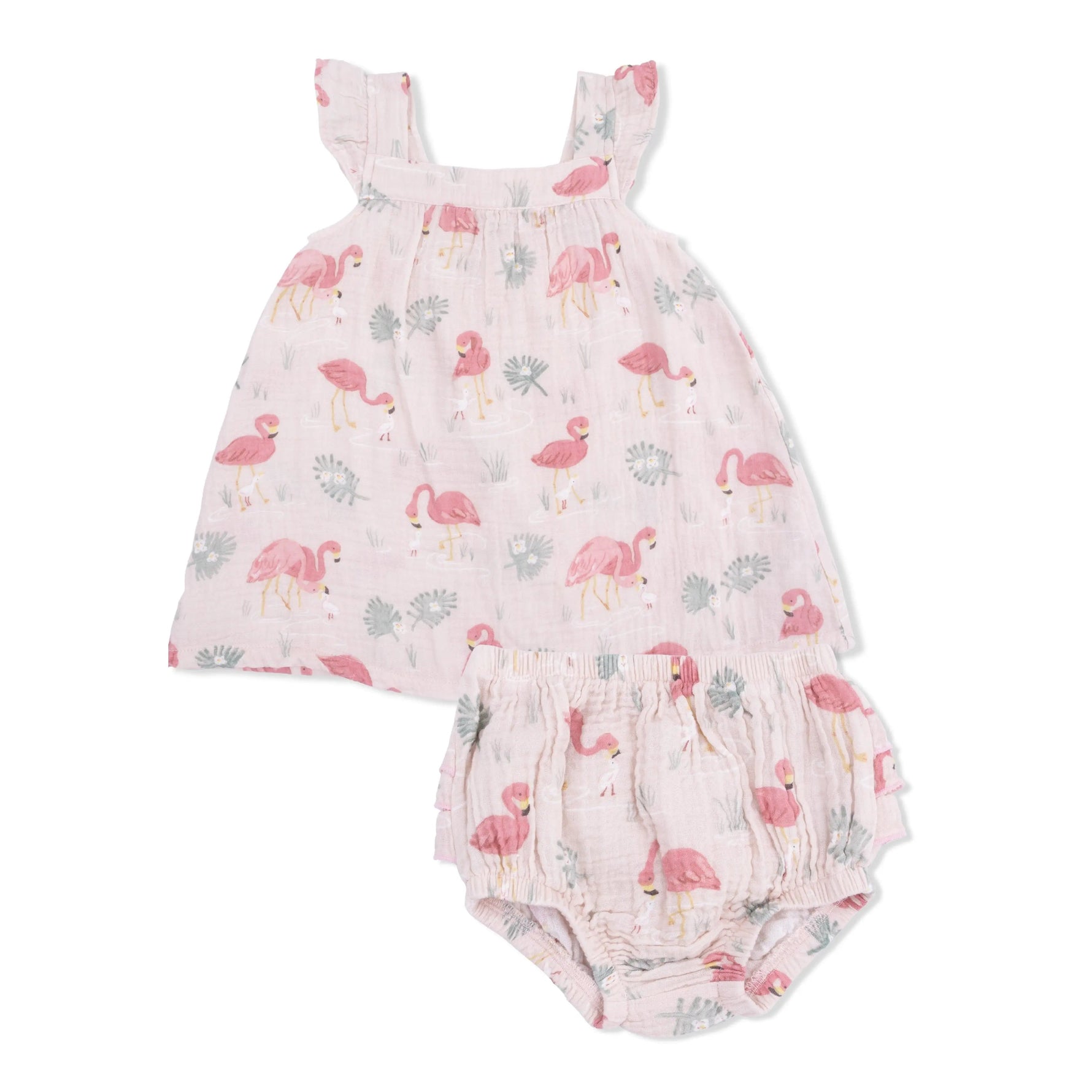 Angel Dear Flamingos - Sundress & Bloomer - 