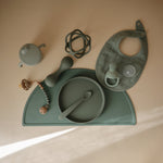 Mushie non-toxic silicone placemat for baby feeding