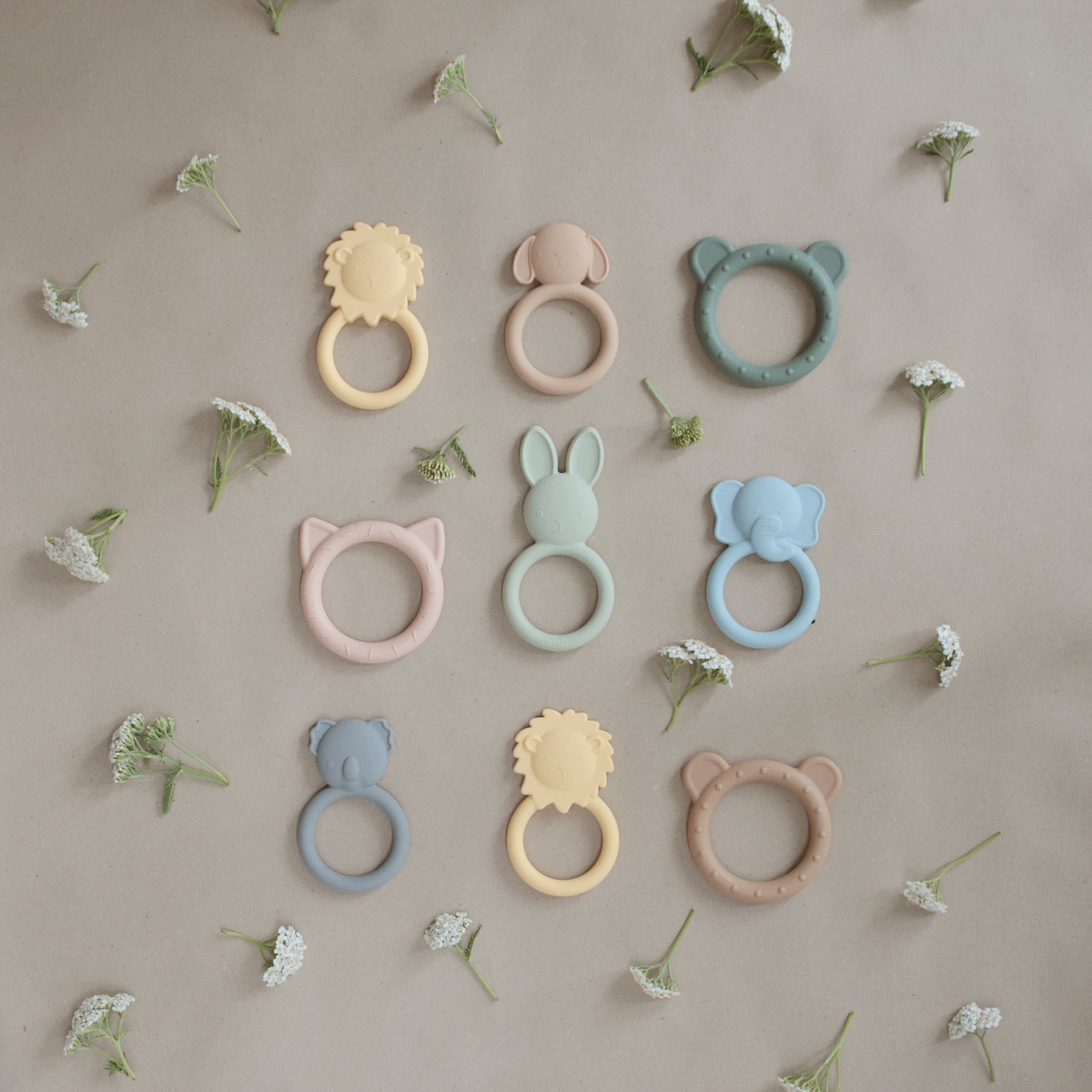 Sensory Animal Ring Teethers for Little Hands by Mushie