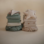 Mushie organic cotton muslin baby cloths 3-pack