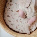 Mushie Extra Soft Bassinet Muslin Crib Sheet for Baby - 100 Percent Cotton Breathable Fabric - Home & Garden > Linens & Bedding > Bedding > Bed Sheets crib sheets