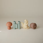 Mushie mold-free bath play set, natural and safe for baby's bath time.