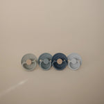 Mushie FRIGG Silicone Pacifier Four Pack for Baby Comfort with Safe Design and Soft Colors - Baby & Toddler > Baby Health > Pacifiers & Teethers SILICONE FRIGG PACIFIERS