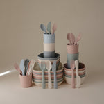 Thoughtful First Solids Dinnerware Cutlery Set by Mushie