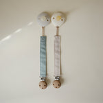 Linen Pacifier Clip, 2-Pack by Mushie