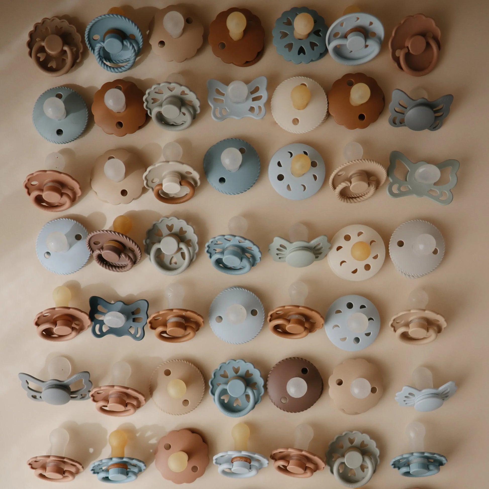 Frigg Moon Natural Rubber Pacifier 2 Pack Mushie