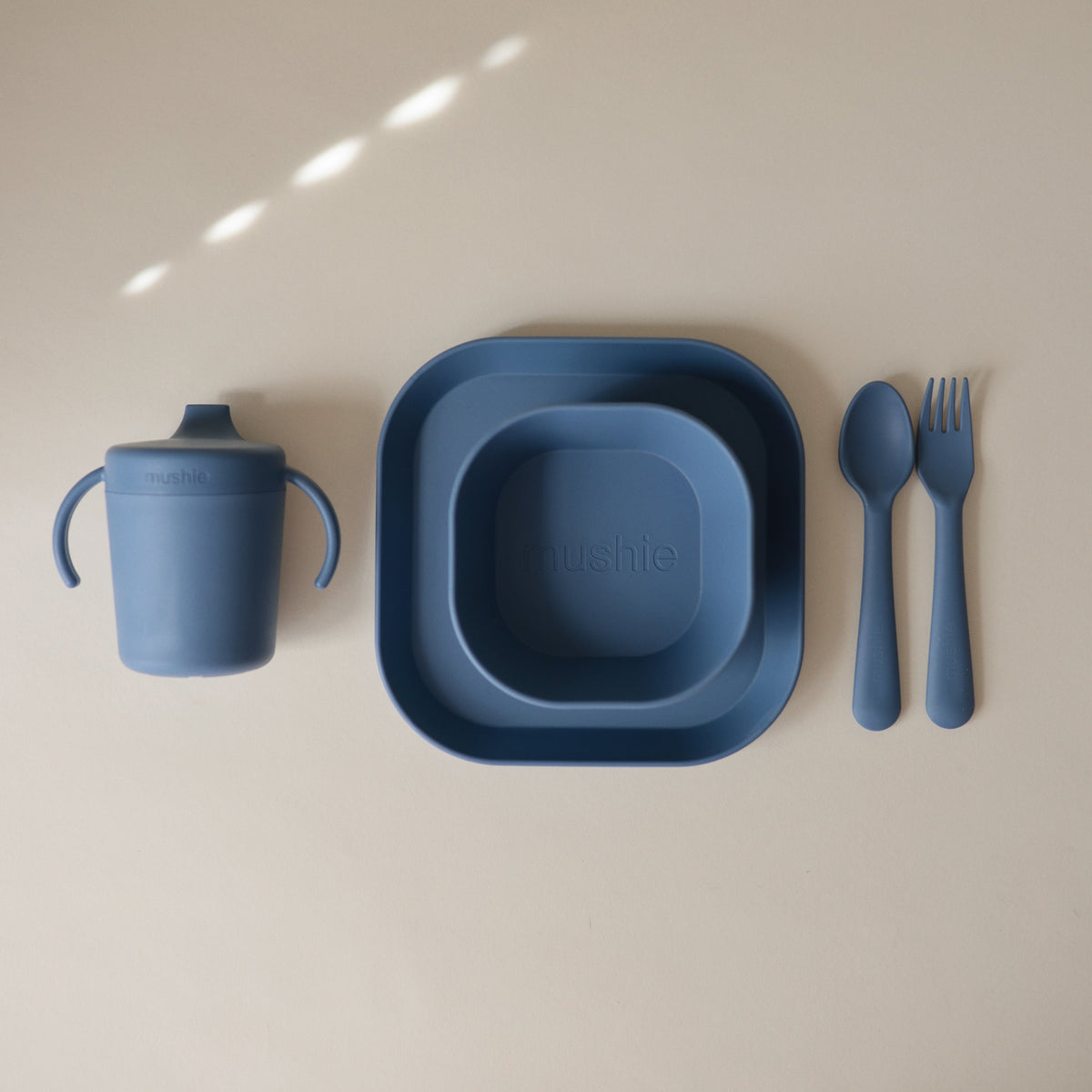 Thoughtful First Solids Dinnerware Cutlery Set by Mushie