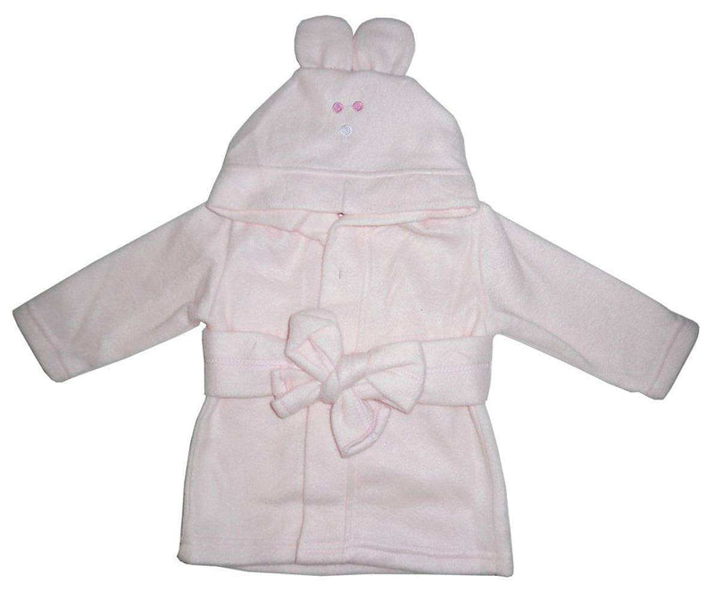 Fleece Robe With Hoodie Pink - Everetts Place: Online Boutique - Bathing