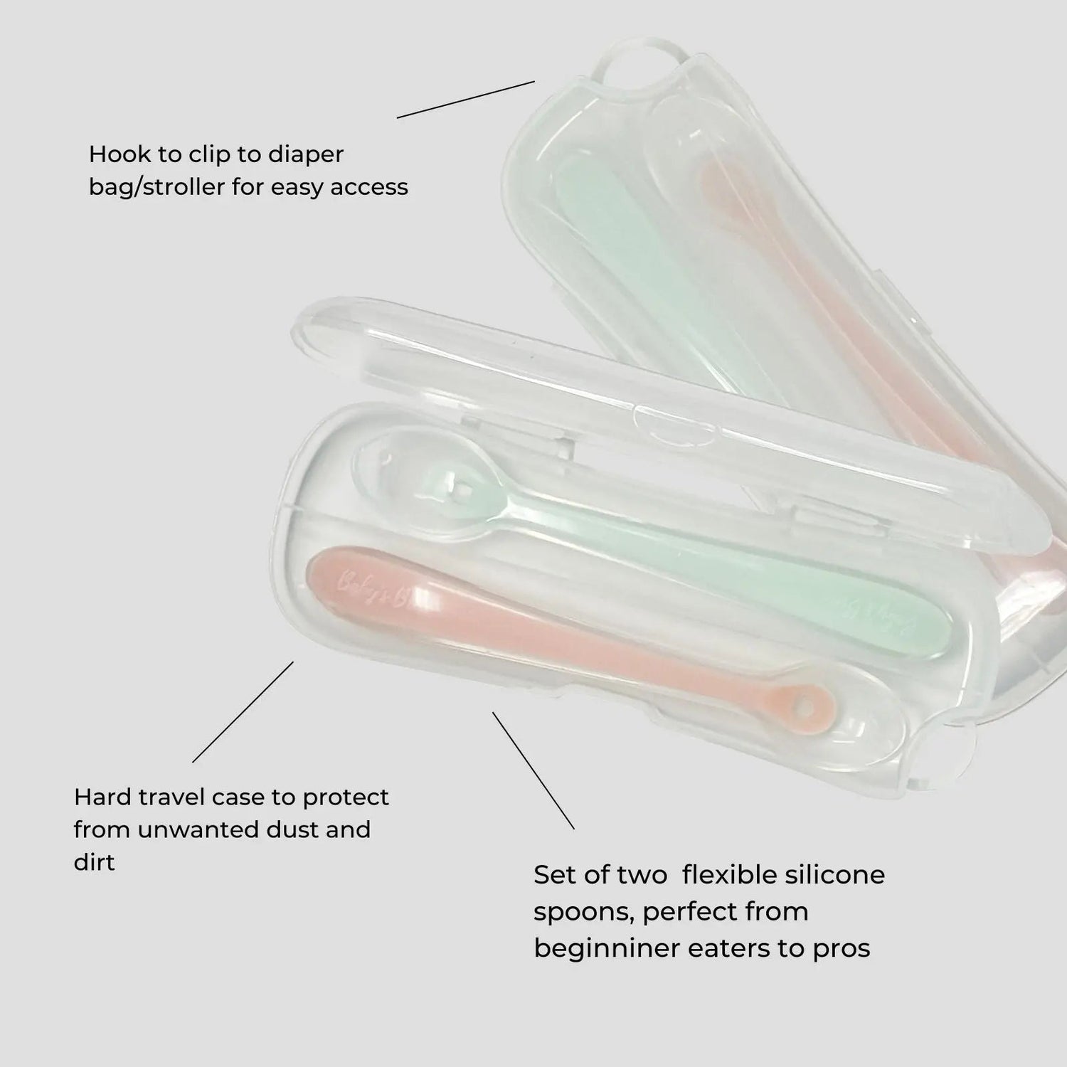 The Baby's Brew Flexi Spoons + Travel Case - 