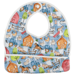 Texas Tushies Premium Baby Bib with Water Resistant Design for Easy Mealtime Cleanup - Baby & Toddler Flip Bib