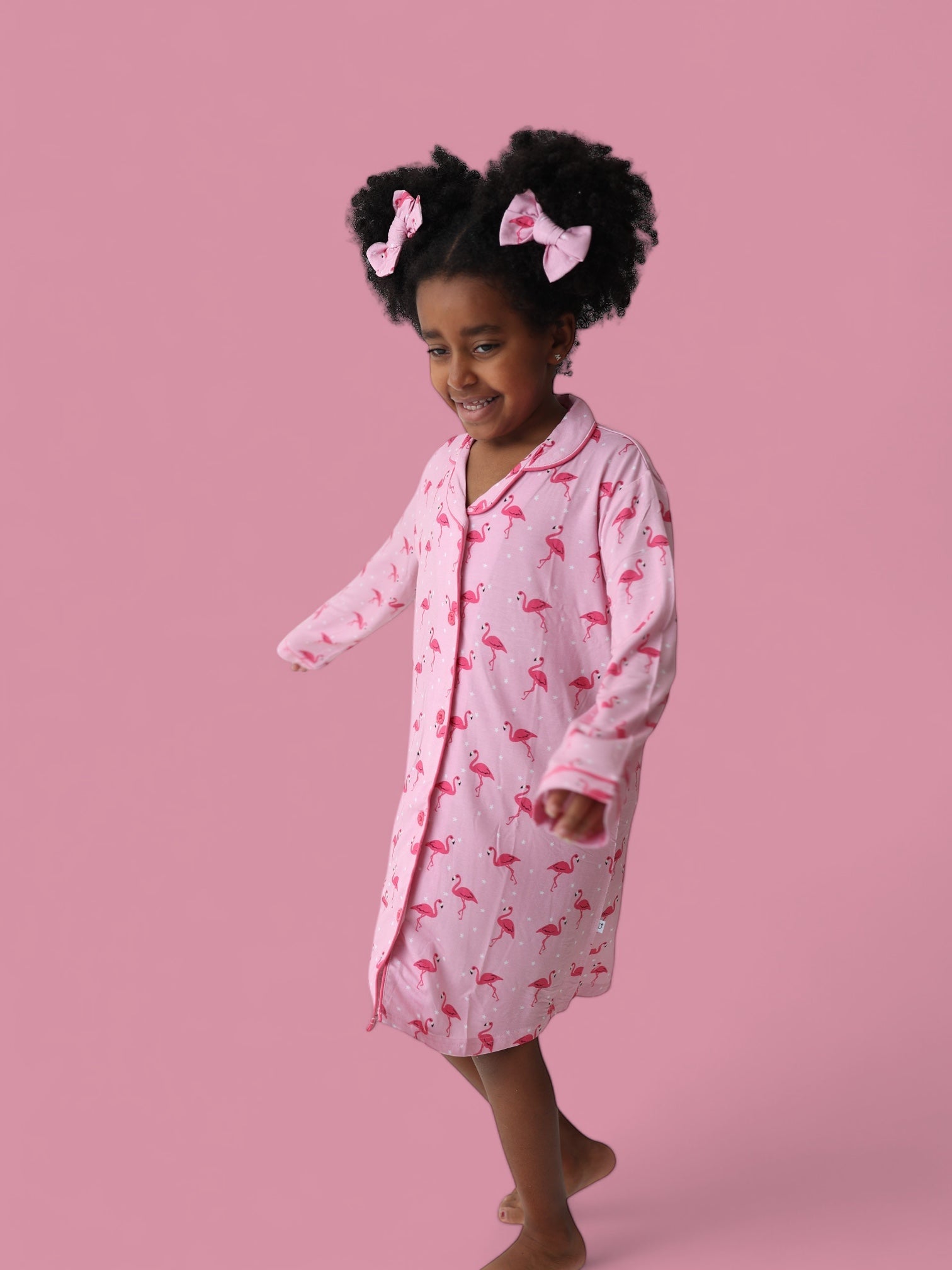 DREAM BIG LITTLE CO FLOCKING FLAMINGOS GIRL'S DREAM GOWNEveretts Place