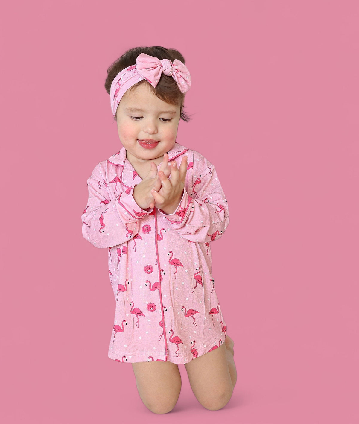 DREAM BIG LITTLE CO FLOCKING FLAMINGOS GIRL'S DREAM GOWNEveretts Place