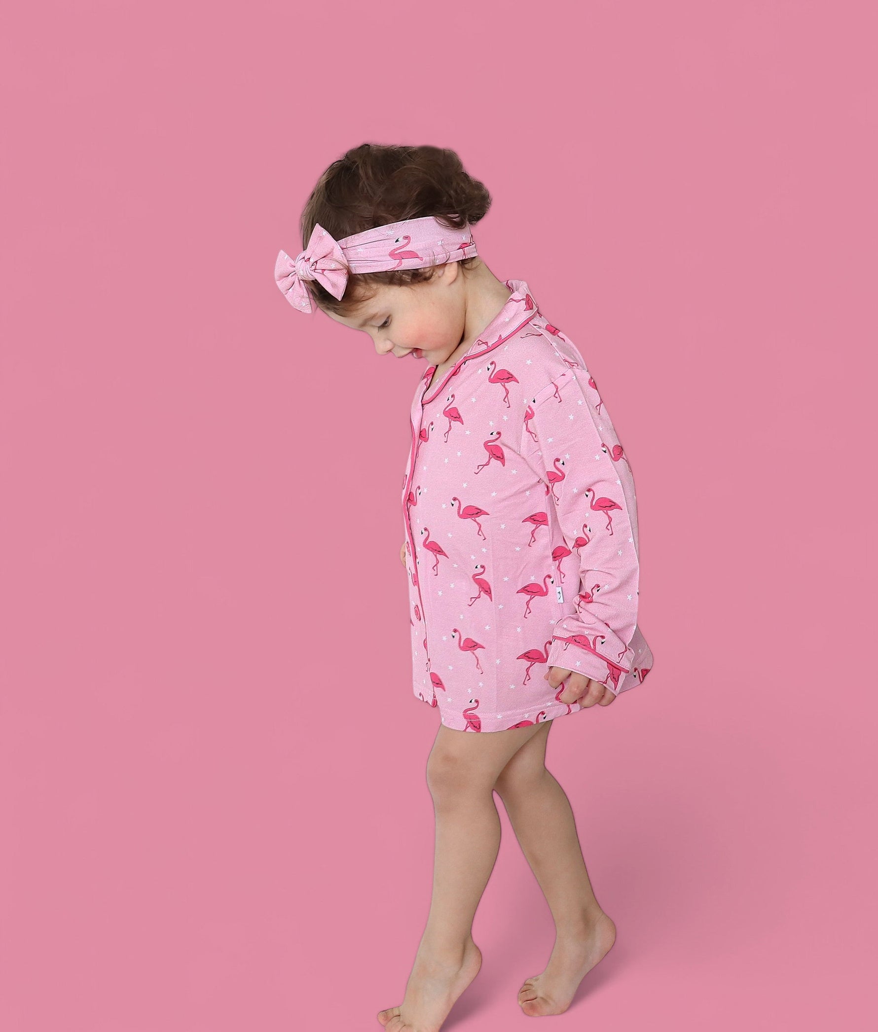 DREAM BIG LITTLE CO FLOCKING FLAMINGOS GIRL'S DREAM GOWNEveretts Place