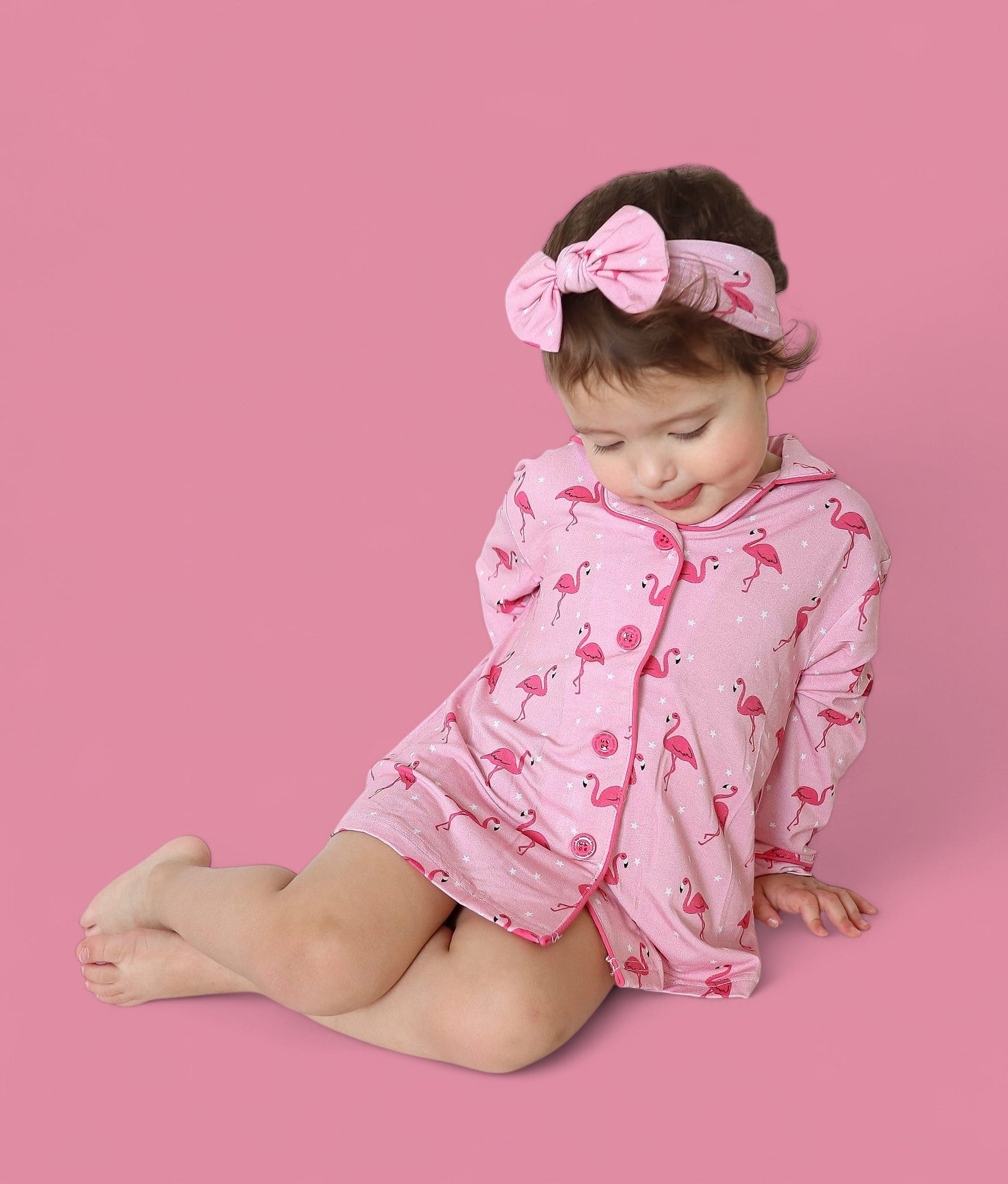DREAM BIG LITTLE CO FLOCKING FLAMINGOS GIRL'S DREAM GOWNEveretts Place