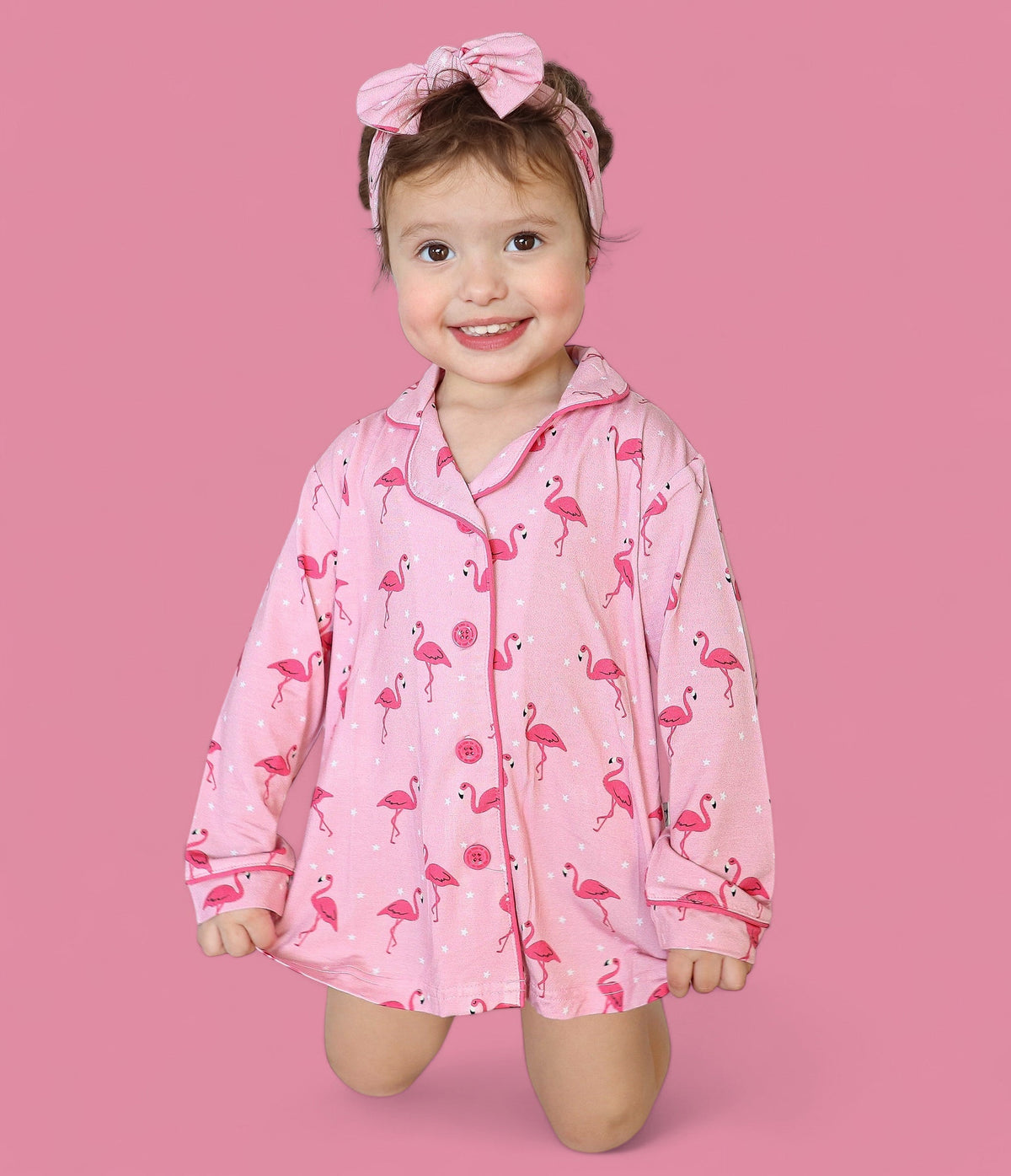 DREAM BIG LITTLE CO FLOCKING FLAMINGOS GIRL'S DREAM GOWNEveretts Place