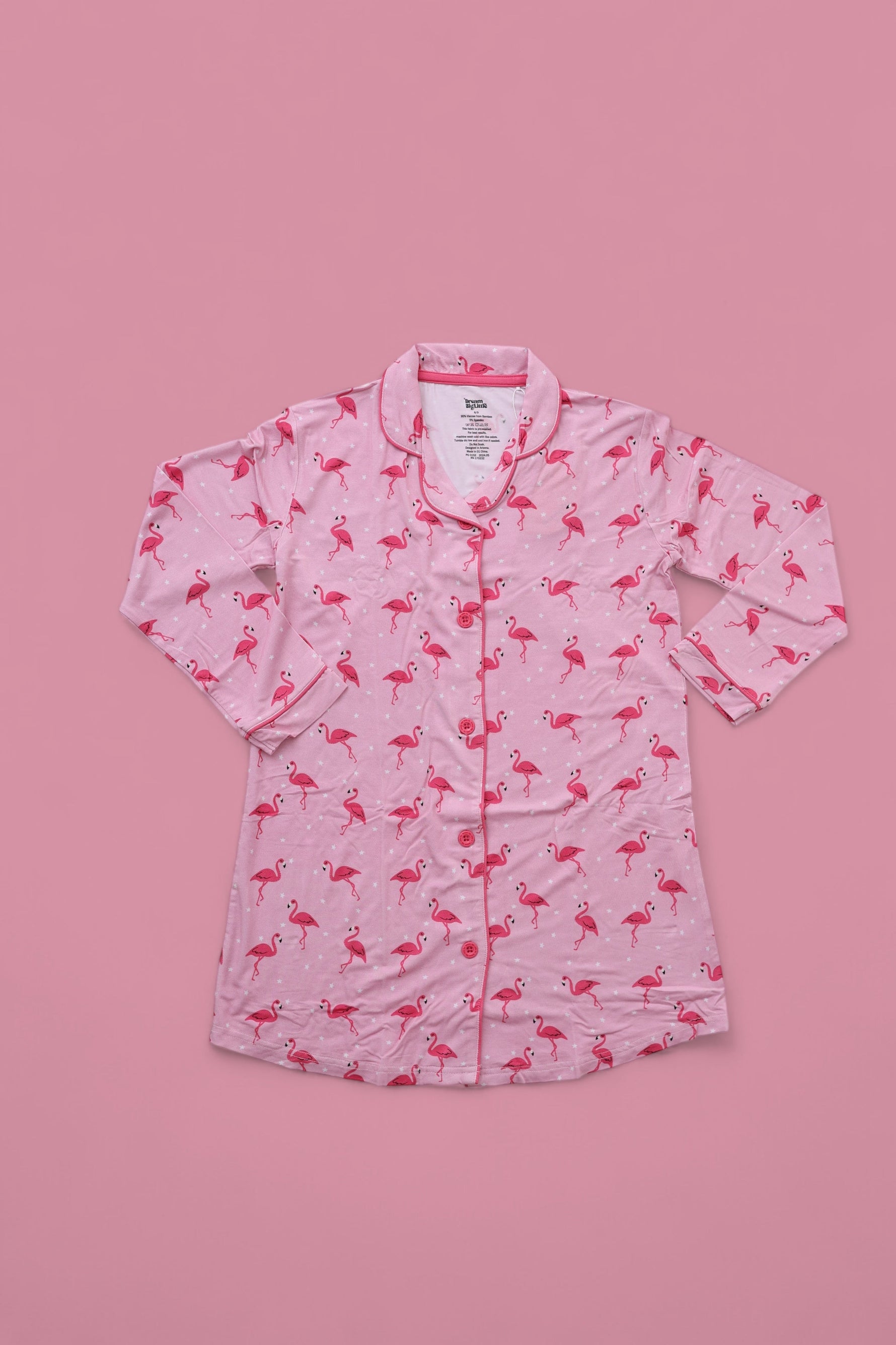 DREAM BIG LITTLE CO FLOCKING FLAMINGOS GIRL'S DREAM GOWNEveretts Place