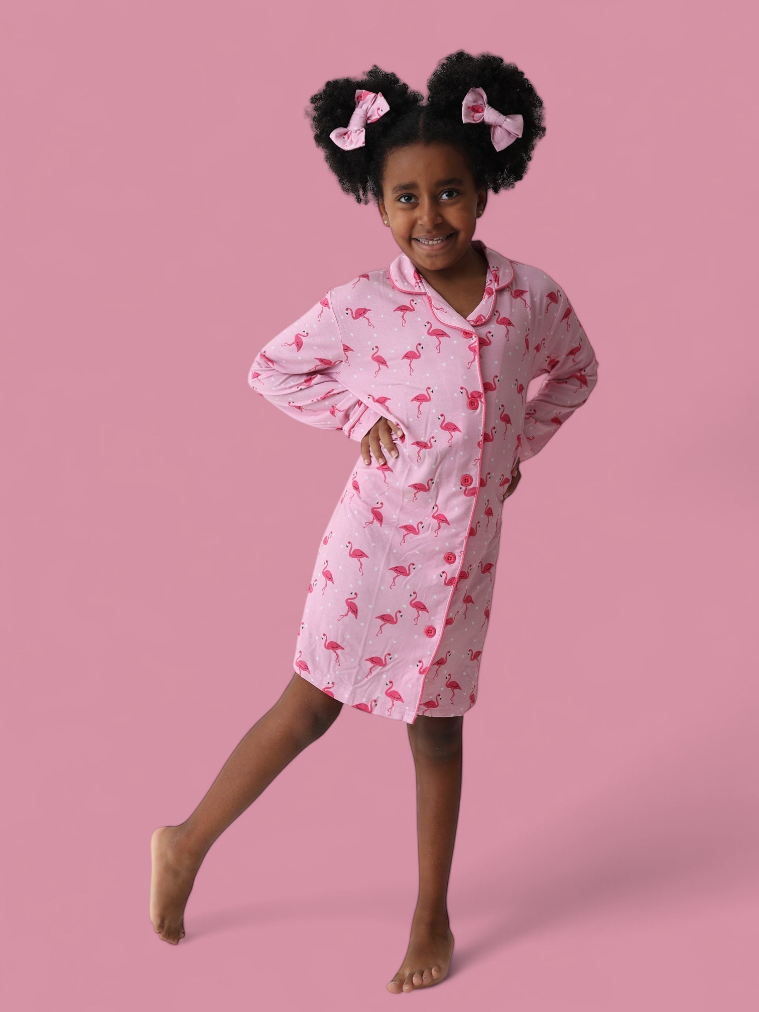 DREAM BIG LITTLE CO FLOCKING FLAMINGOS GIRL'S DREAM GOWNEveretts Place