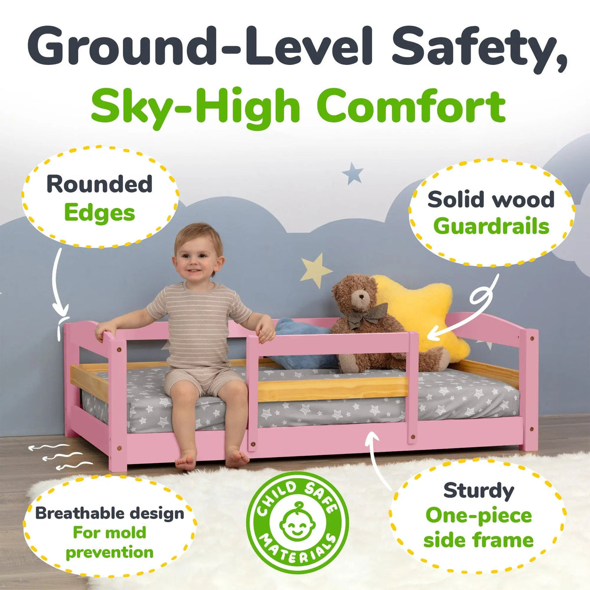 Ocodile.com Floor Bed - Crib Size - 