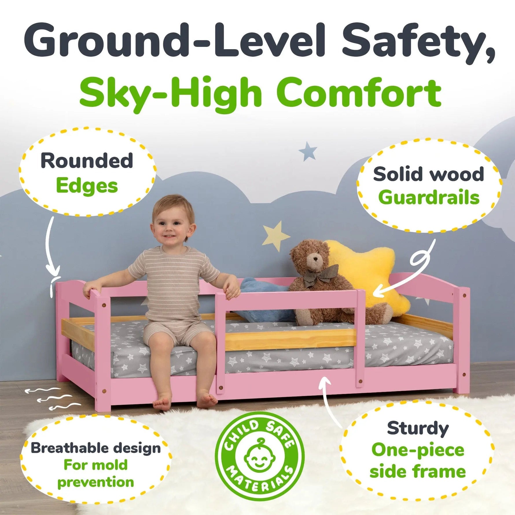 Ocodile.com Floor Bed - Crib Size - 