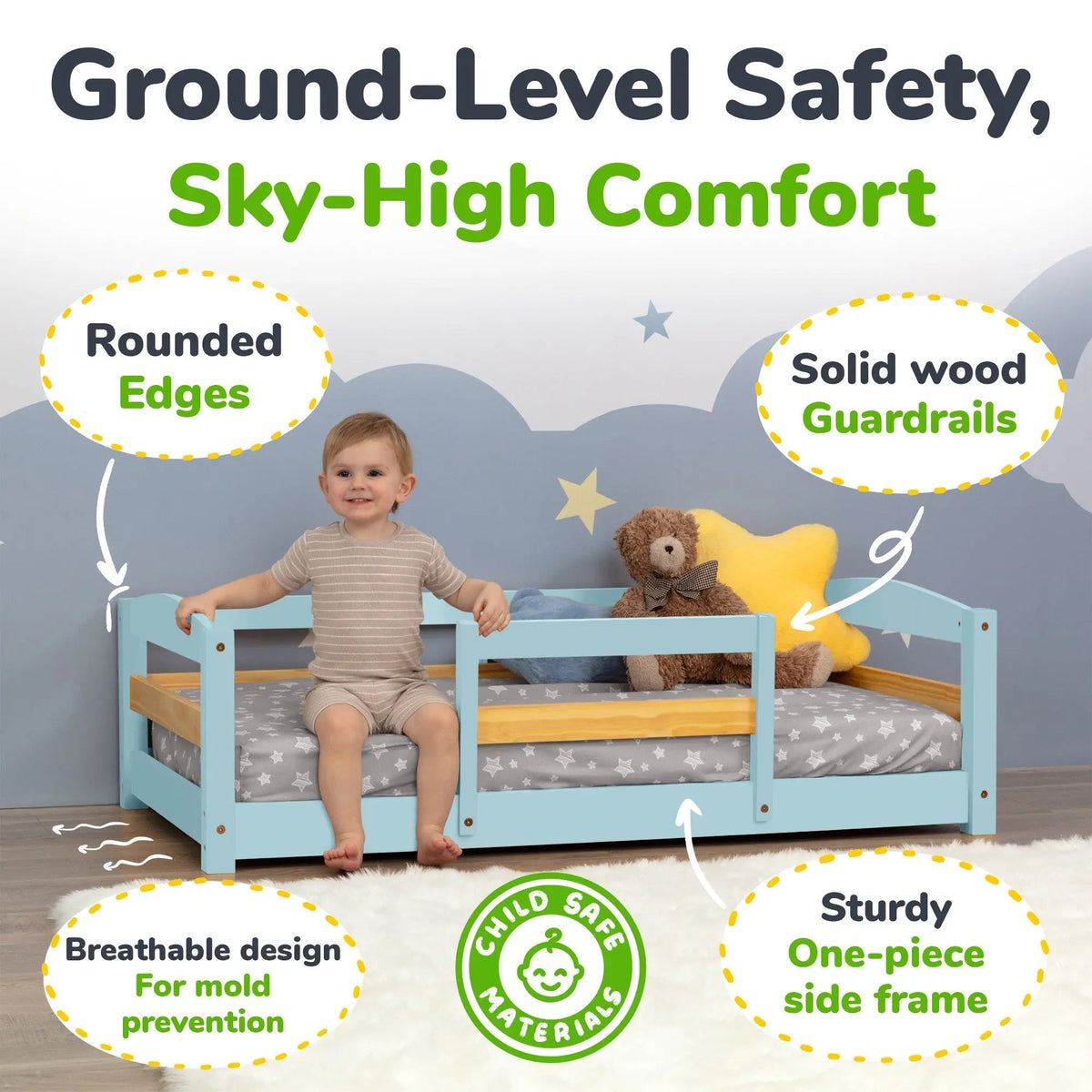 Ocodile.com Floor Bed - Crib Size - 