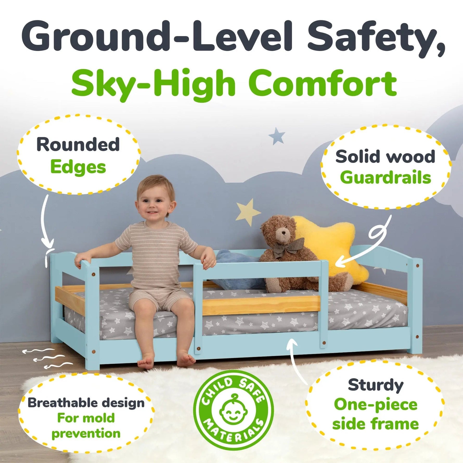 Ocodile.com Floor Bed - Crib Size - 