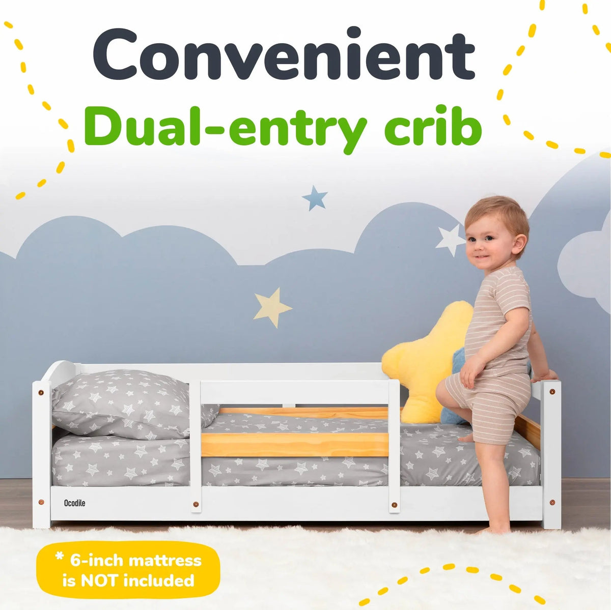 Ocodile.com Floor Bed - Crib Size - 