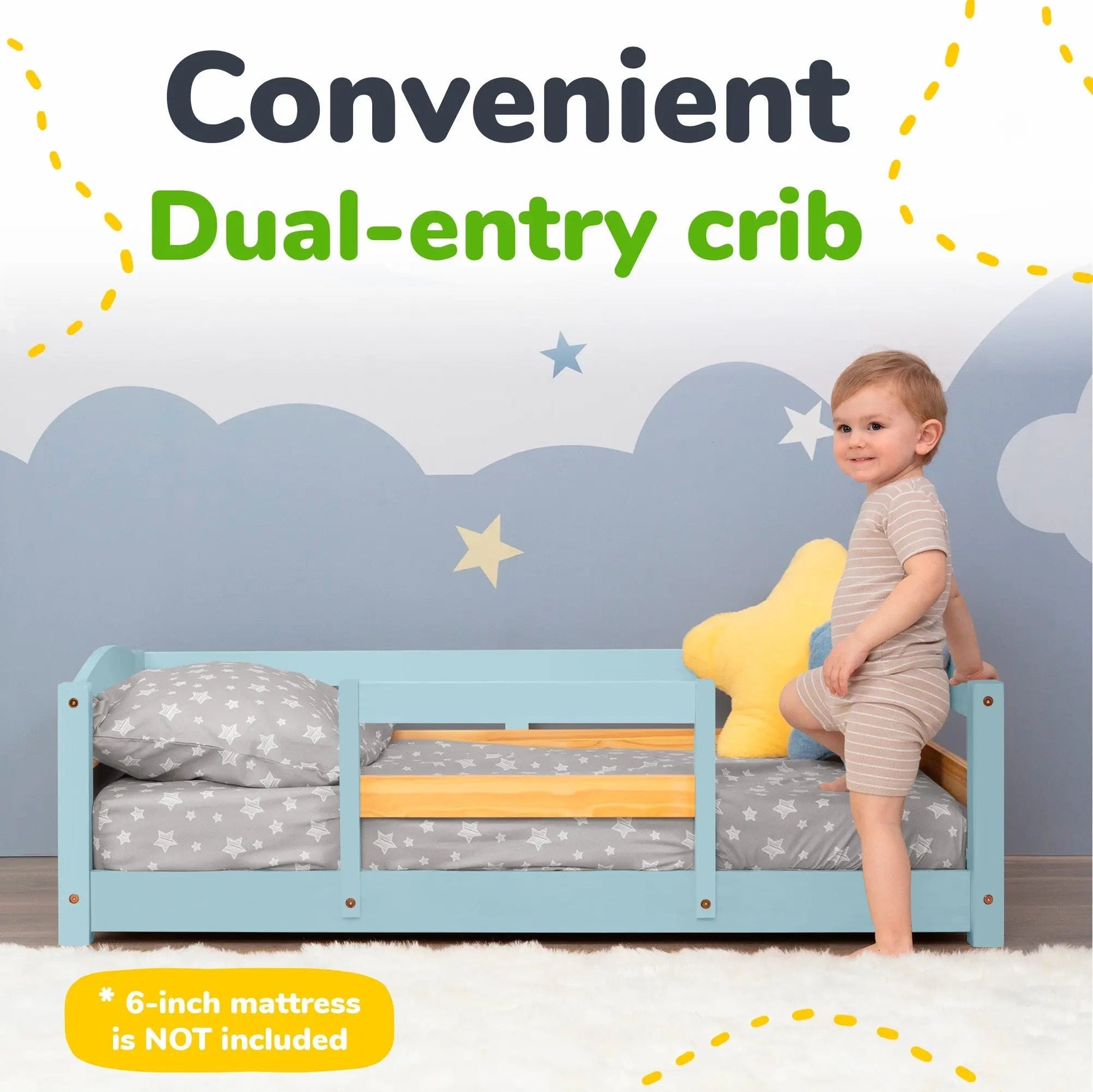 Ocodile.com Floor Bed - Crib Size - 