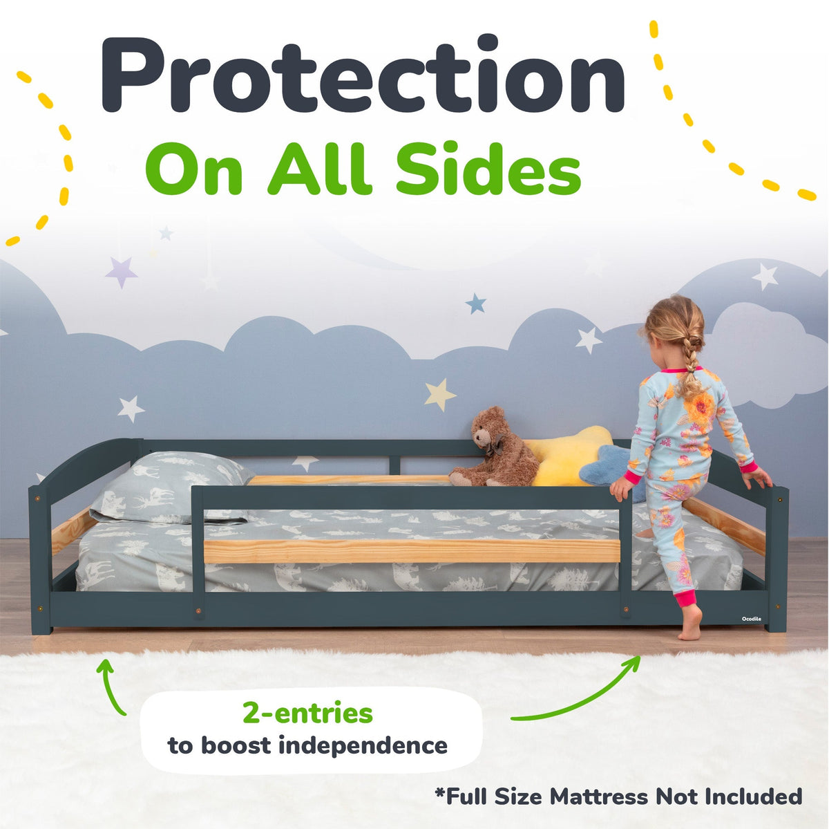 Ocodile.com Floor Bed - Full Size - 