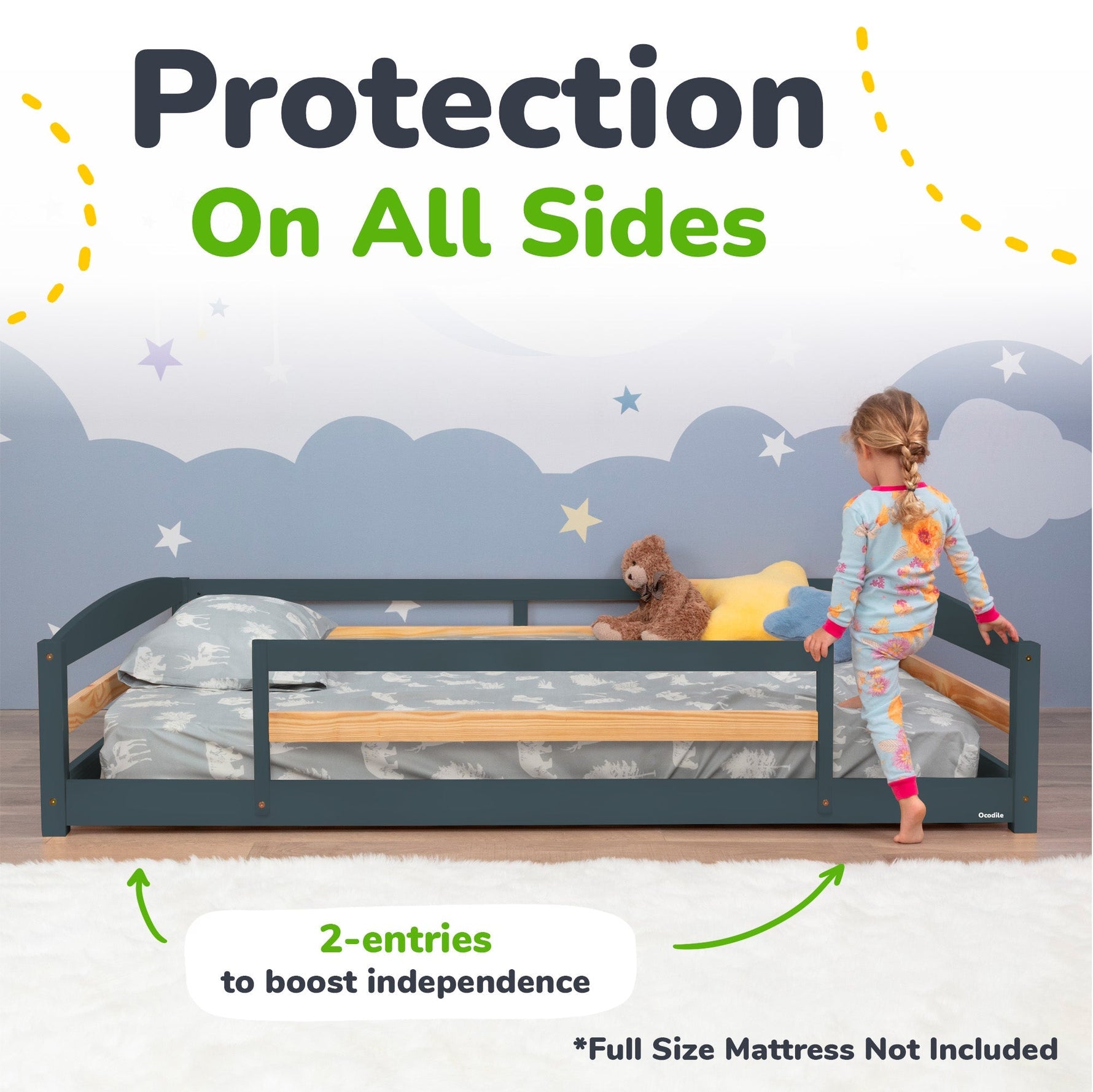 Ocodile.com Floor Bed - Full Size - 