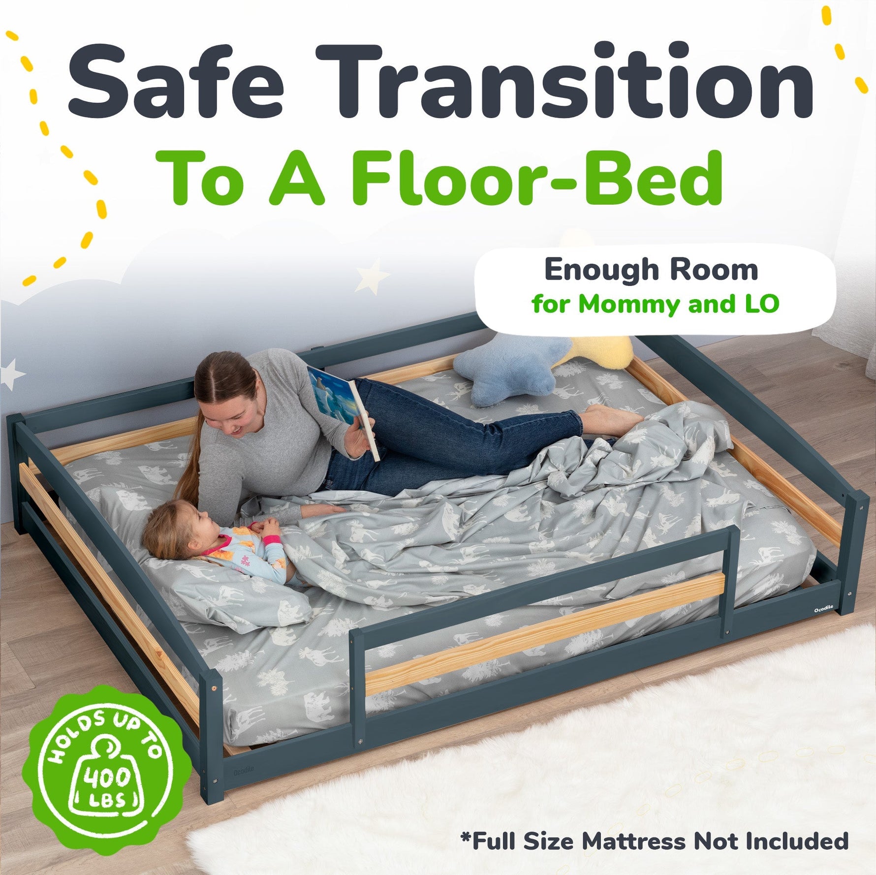 Ocodile.com Floor Bed - Full Size - 