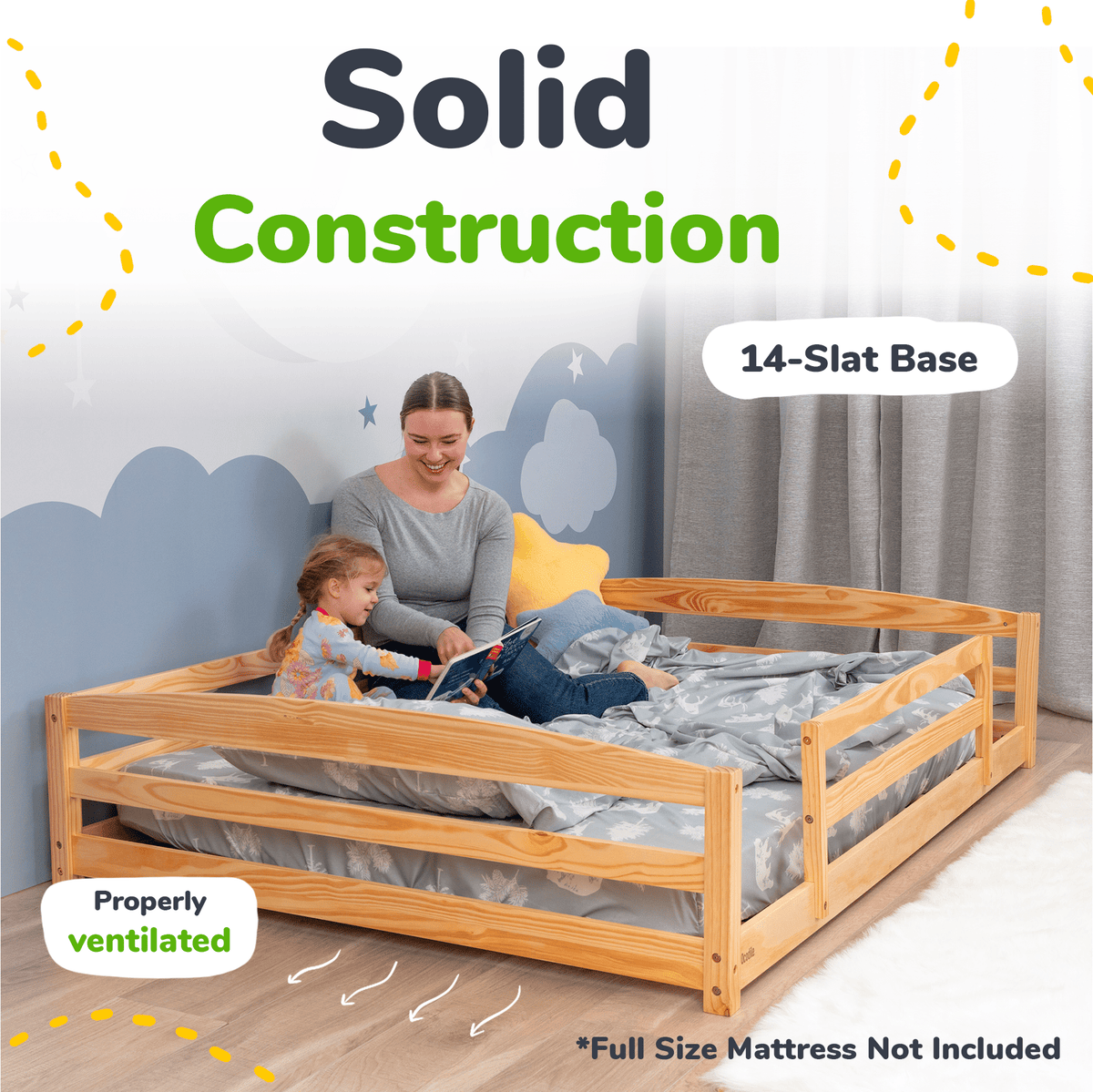 Ocodile.com Floor Bed - Full Size - 