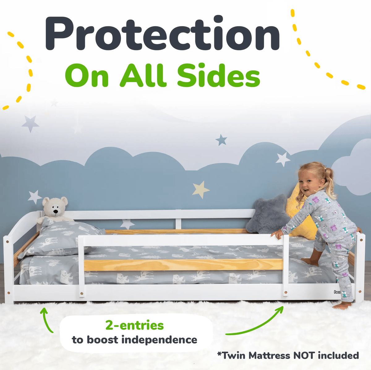 Ocodile.com Floor Bed - Twin Size - 