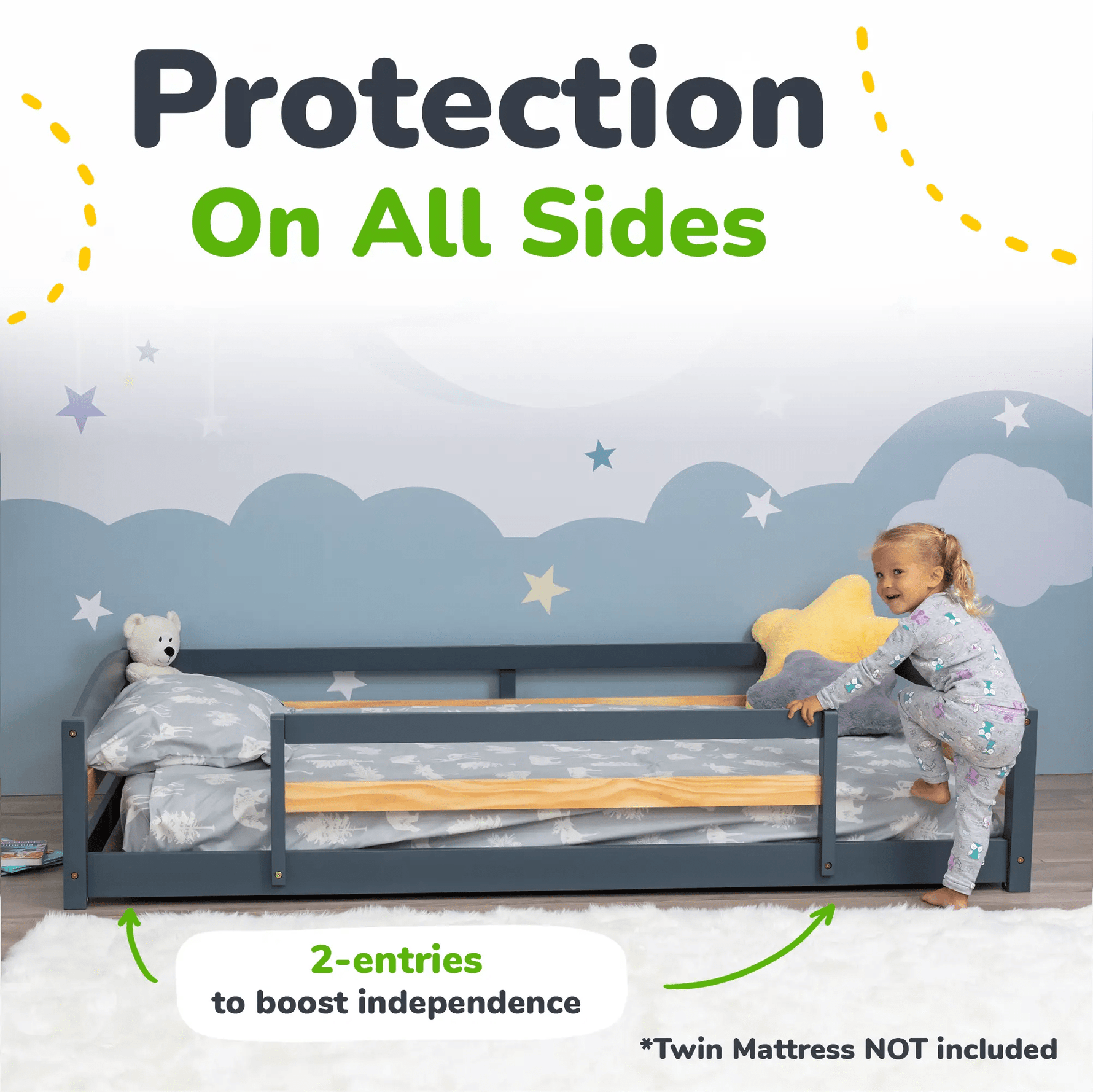 Ocodile.com Floor Bed - Twin Size - 