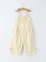 Rylee Faith Designs Floral Baby Girl Sleeveless Jumpsuit with Pockets - 