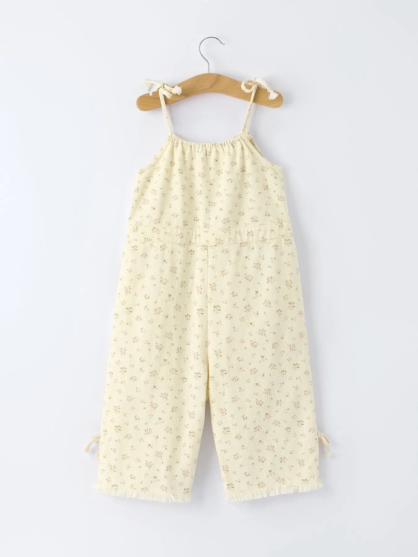 Rylee Faith Designs Floral Baby Girl Sleeveless Jumpsuit with Pockets - 