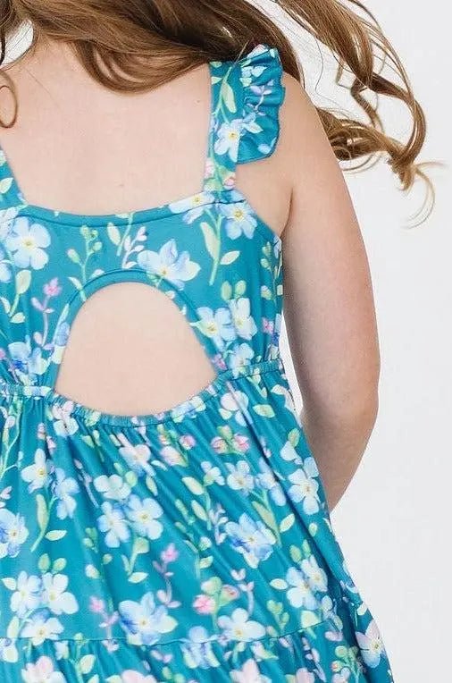 Mila & Rose ® Floral Breeze Ruffle Maxi Dress - 