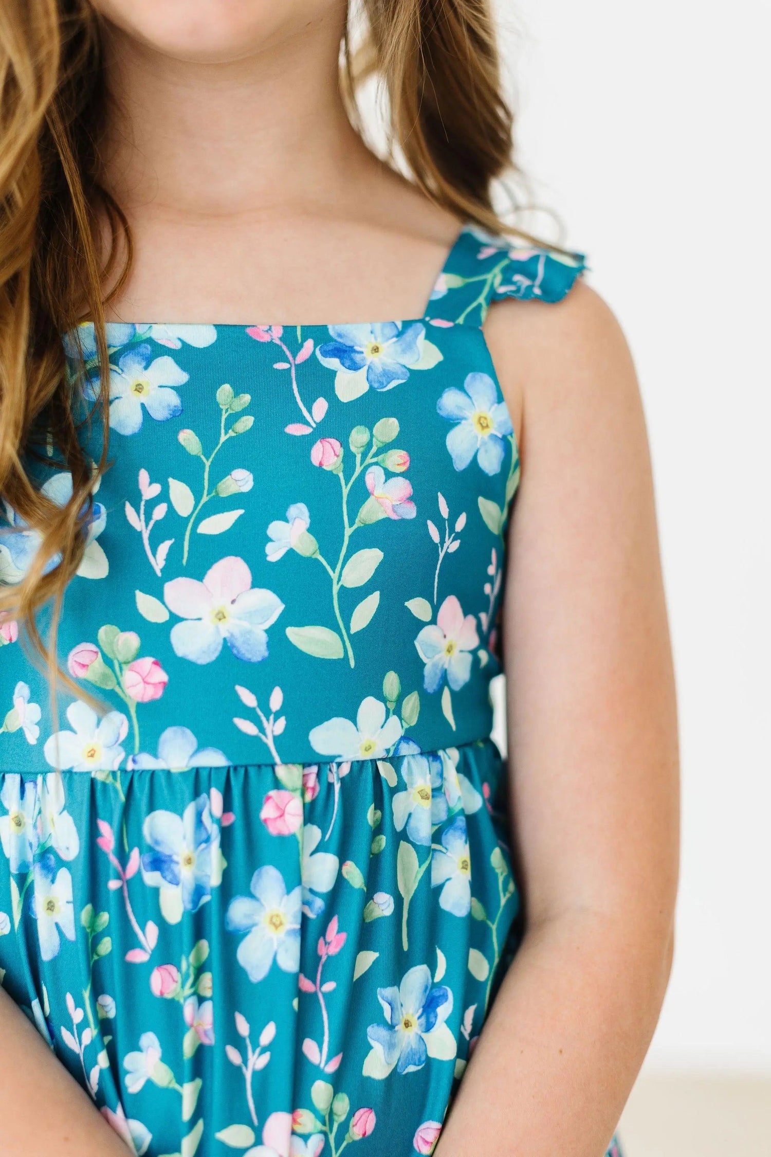 Mila & Rose ® Floral Breeze Ruffle Maxi Dress - 