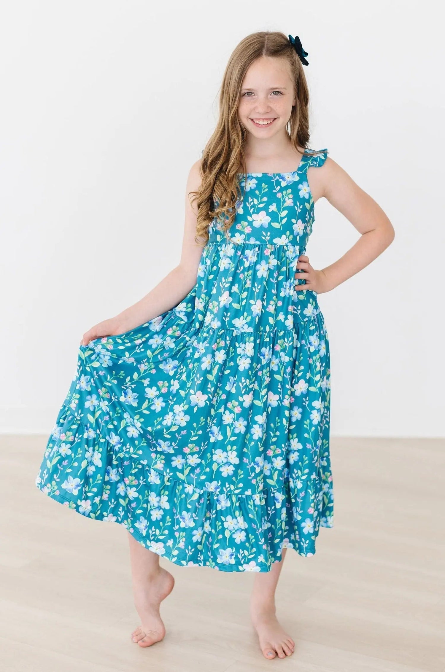 Floral Breeze Ruffle Maxi Dress - Day Dress, One-piece garment, Dress, Happiness, Pink | Everetts Place