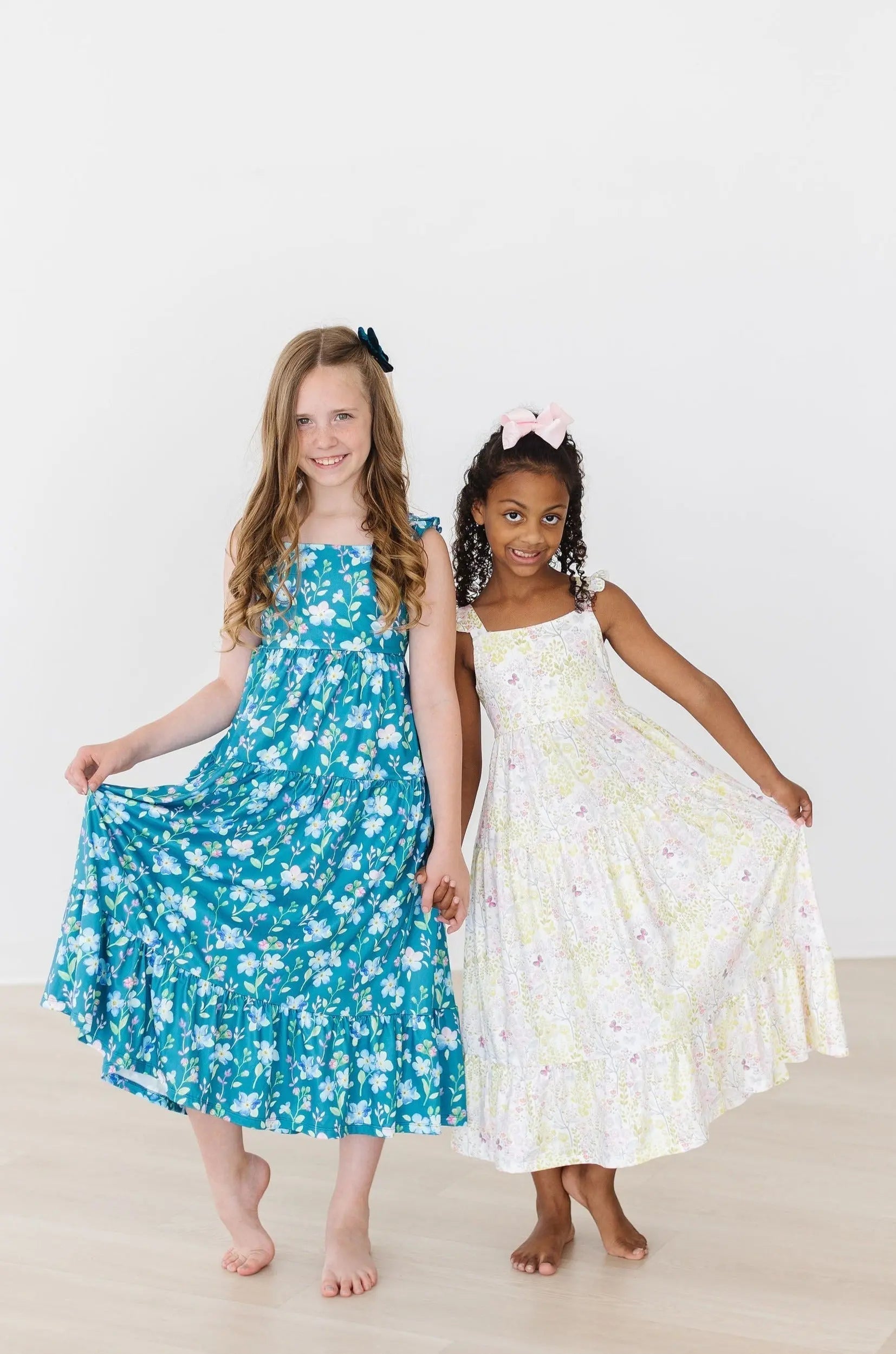 Mila & Rose ® Floral Breeze Ruffle Maxi Dress - 