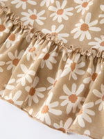 Floral Daisy Girl Spaghetti Strap Dress Rylee Faith Designs 