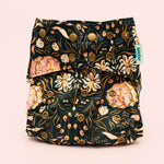 Kinder Cloth Diaper Co. Floral: Essentials Pocket Cloth Diaper with Athletic Wicking Jersey, Grows with your Baby -
