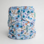 Kinder Cloth Diaper Co. Floral: Essentials Pocket Cloth Diaper with Athletic Wicking Jersey, Grows with your Baby -