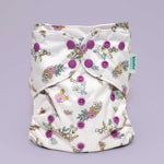 Kinder Cloth Diaper Co. Floral: Essentials Pocket Cloth Diaper with Athletic Wicking Jersey, Grows with your Baby -
