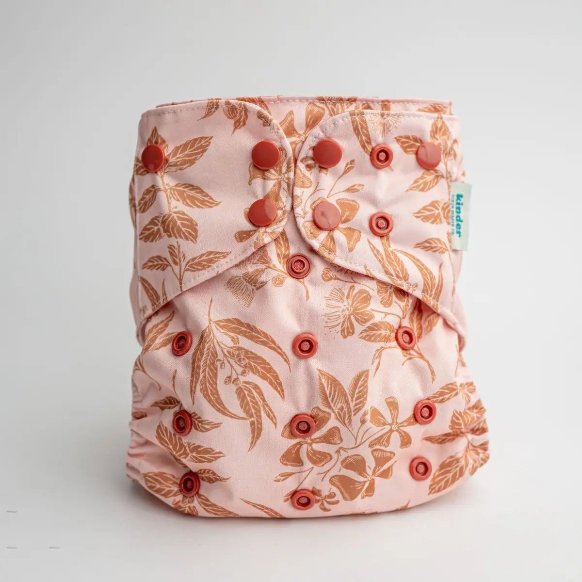 Kinder Cloth Diaper Co. Floral: Essentials Pocket Cloth Diaper with Athletic Wicking Jersey, Grows with your Baby -