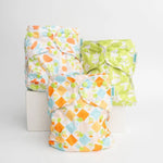 Kinder Cloth Diaper Co. Floral: Essentials Pocket Cloth Diaper with Athletic Wicking Jersey, Grows with your Baby -