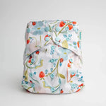 Kinder Cloth Diaper Co. Floral: Essentials Pocket Cloth Diaper with Athletic Wicking Jersey, Grows with your Baby -